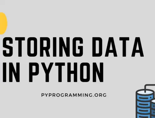 Storing Data in Python